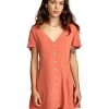 RVCA Dresses Women's Avery Woven Short Sleeve Dress -RVCA Shop 61YbYxniLfL. AC SR736920