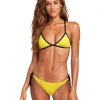 RVCA Swimwear Women's Solid Racer Bikini Top -RVCA Shop 715HrOEOWCL. AC SR736920