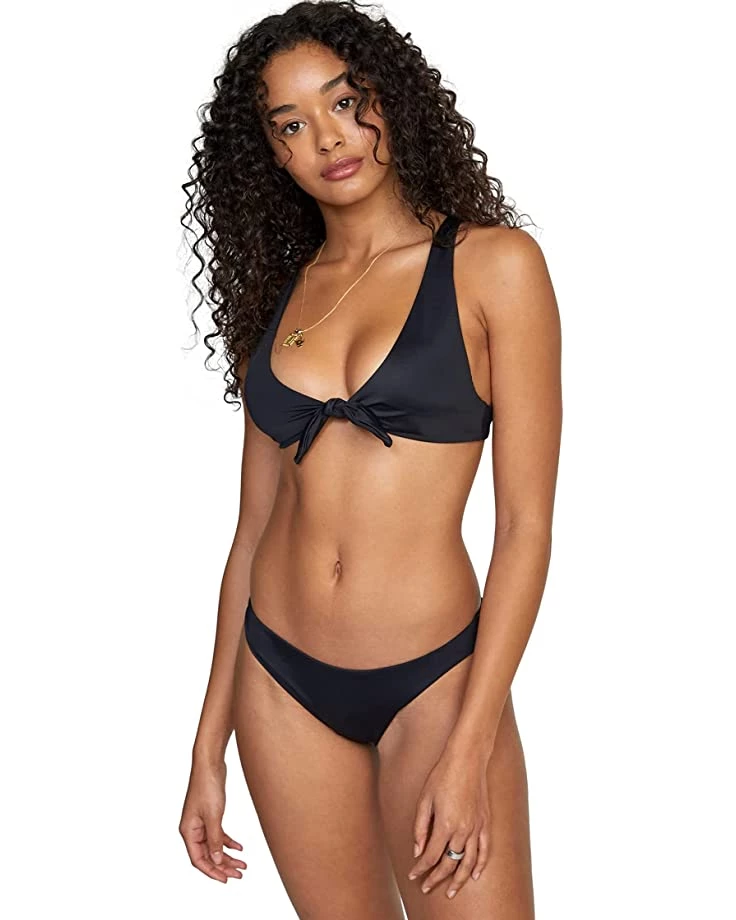 RVCA Swimwear Women's Standard Tie Front Swimsuit Bikini Top 6 RVCA Swimwear Women's Standard Tie Front Swimsuit Bikini Top - Image 4