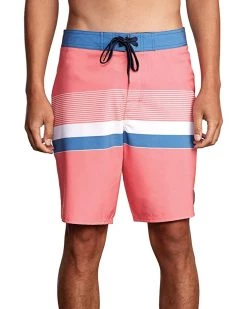 RVCA Swimwear Men's Rodger Trunk, Coral Pink, 32