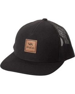 RVCA Hats Men's Adjustable Snapback Curved Brim Trucker Hat