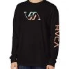 RVCA Shirts & Tops Men's Graphic Long Sleeve Crew Neck Tee Shirt