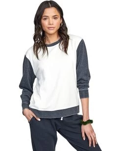 Hoodies & Sweatshirts RVCA Women's Mica Burnout Pullover Crew Neck Sweatshirt