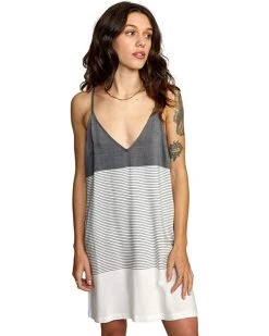 RVCA Dresses Women's Jade Woven Spaghetti Strap Dress