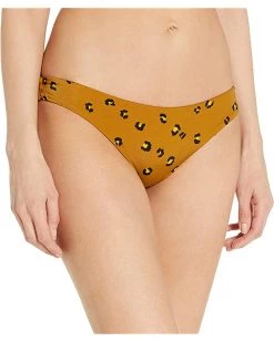 RVCA Swimwear Women's Standard Chitah Low Rise Cheeky Bikini Bottom