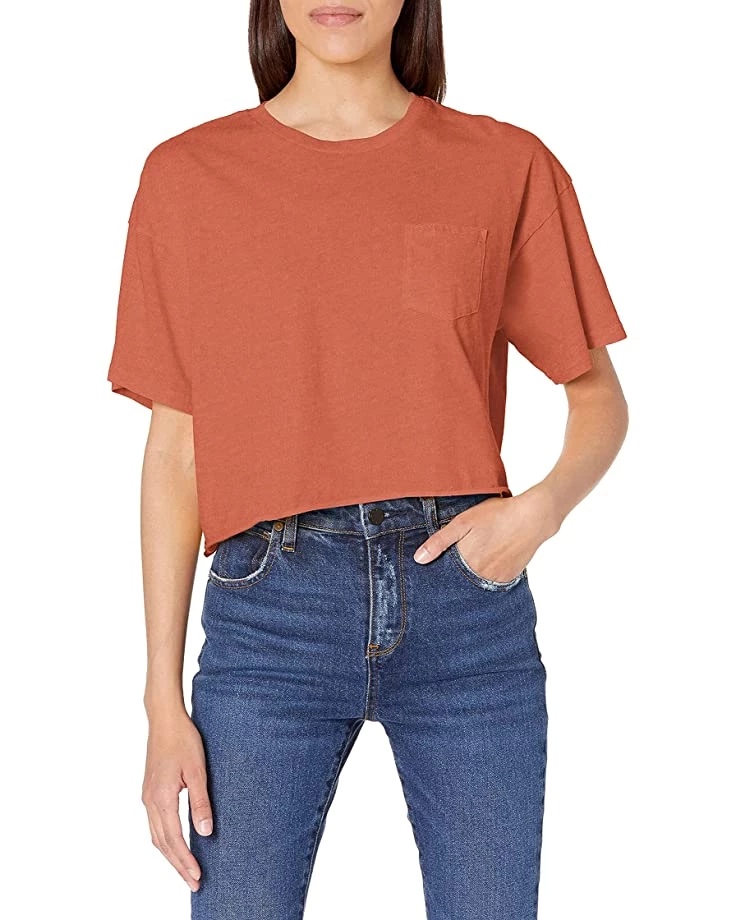 RVCA Shirts & Tops Women's PTC Cropped Pigment Dye Short Sleeve Tee Shirt 6 RVCA Shirts & Tops Women's PTC Cropped Pigment Dye Short Sleeve Tee Shirt - Image 4