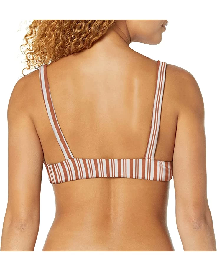 RVCA Swimwear Women's Standard Tie Front Swimsuit Bikini Top 4 RVCA Swimwear Women's Standard Tie Front Swimsuit Bikini Top - Image 2