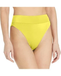 RVCA Swimwear Women's Solid High Rise Bikini Bottom