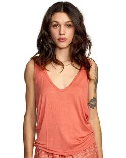 RVCA Shirts & Tops Women's MayDay Knit Tank Top -RVCA Shop 81YXBBO3QEL. AC SR736920