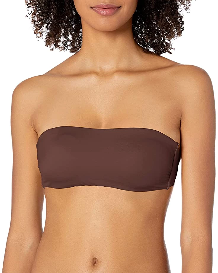 RVCA Swimwear Women's Solid Bandeau Bikini Top 3 RVCA Swimwear Women's Solid Bandeau Bikini Top