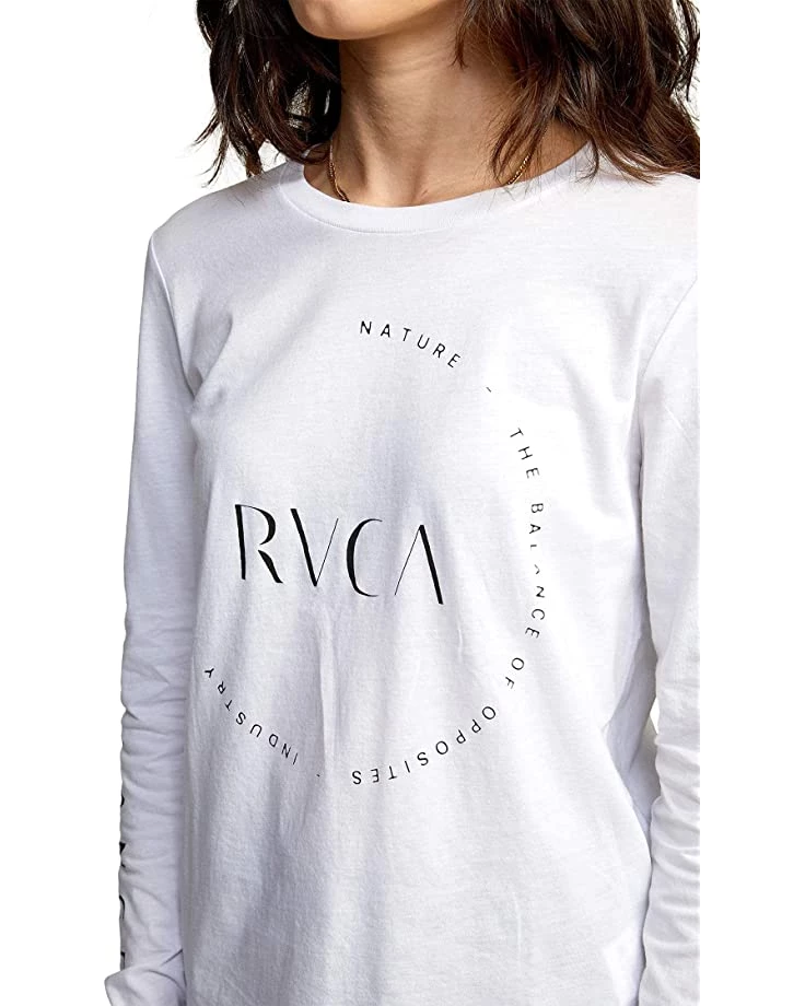 RVCA Shirts & Tops Women's Red Stitch Long Sleeve Graphic Tee Shirt 5 RVCA Shirts & Tops Women's Red Stitch Long Sleeve Graphic Tee Shirt - Image 3