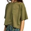 RVCA Shirts & Tops Women's PTC Cropped Pigment Dye Short Sleeve Tee Shirt 1 RVCA Shirts & Tops Women's PTC Cropped Pigment Dye Short Sleeve Tee Shirt -RVCA Shop 91cpCDRtZrL. AC SR736920